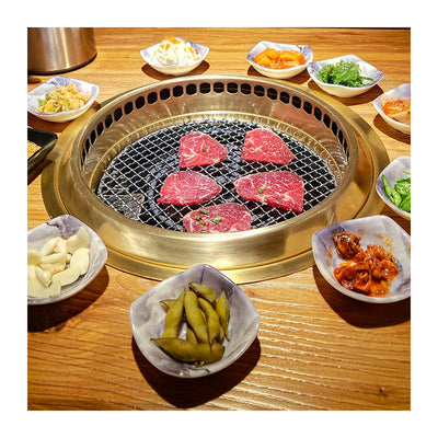 Electric Indoor BBQ Grill Table with Hotpot – Korean Style, Stainless Steel
